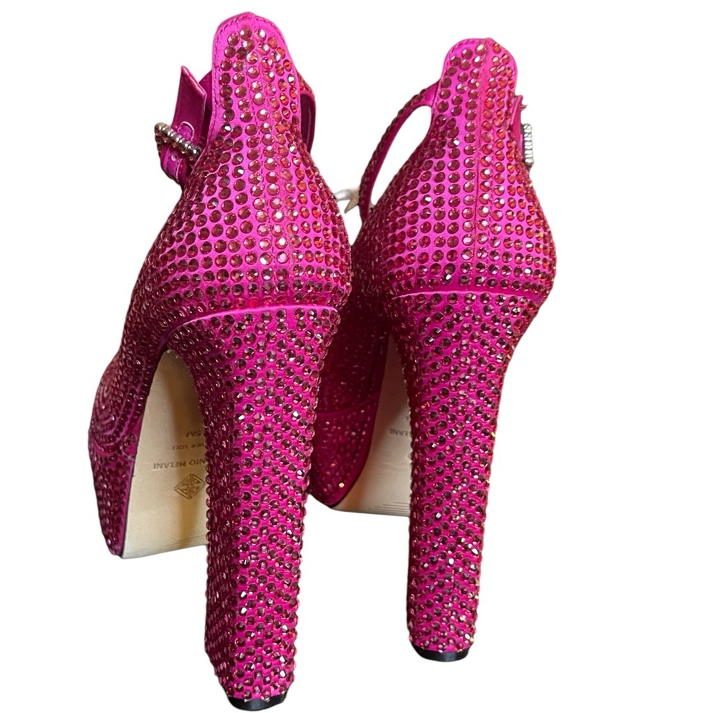 Antonio Melani Pink Rhinestone Women's Shoes - Picture 7 of 10